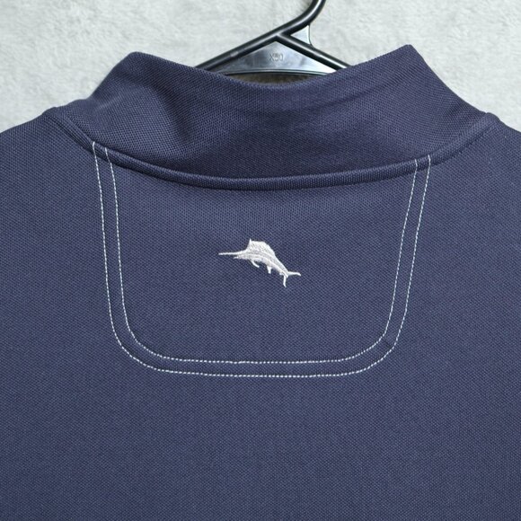 New England Patriots Tommy Bahama Pullover Mens 2XL Blue NFL Football 1/4 Zip - Picture 5 of 11